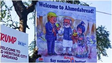 donald trump, namaste trump, amul milk, amul campaign, welcome to ahmedabread, donald trump, trump i