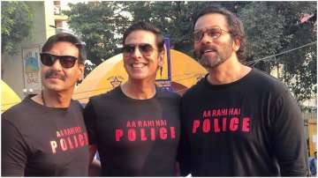 When Sooryavanshi met Singham: Akshay Kumar, Ajay Devgn attend Maha police marathon