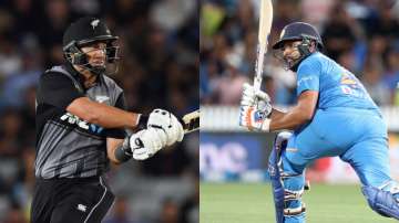 rohit sharma, ross taylor, rohit sharma 100 innings, ross taylor 100 t20is, india vs new zealand, in