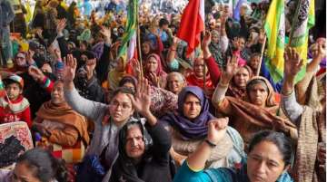 A file photo of protestors at Shaheen Bagh