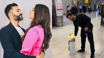 Anand Ahuja welcoming Sonam Kapoor with flowers on airport will give you 'bahaaro phool barsao' feel