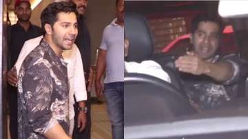 Varun Dhawan shows concern over a photographer whose foot got run over by his car. Watch video