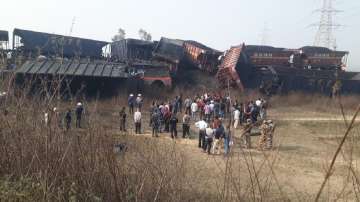 2 cargo trains carrying coal collide in Singrauli, Madhya Pradesh