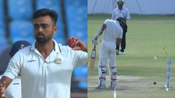 ranji trophy, jaydev unadkat, jaydev unadkat run out, akash deep run out, ranji trophy jaydev unadka