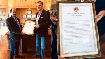 India TV Editor-in-Chief Rajat Sharma awarded honorary doctorate, Rajat Sharma honorary doctorate  K