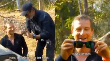Into The Wild with Bear Grylls: Mind It! Rajinikanth teaches Bear Grylls his iconic glasses wearing 