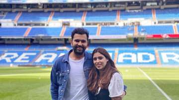 Rohit Sharma is enjoying good time in Madrid watching El Clasico with wife Ritika Sajdeh