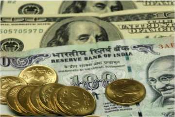 Rupee pares gains after stock meltdown, closes almost flat at 74.24