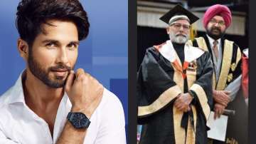 Shahid Kapoor is a proud son as dad Pankaj Kapur gets presented with his doctorate degree