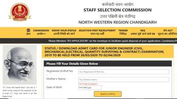 SSC JE Admit Card 2020 released. Direct link to download