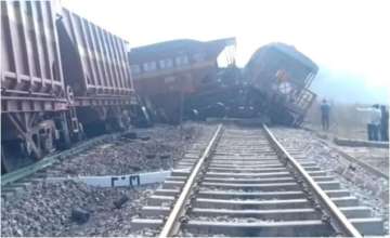 Three killed after two goods train collide in MP