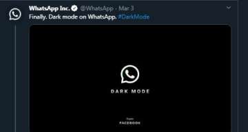 Users can now manually set dark mode for WhatsApp, or have the app match the system theme automatically.