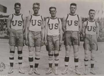 The US team during the Inter-Allied games in 1919