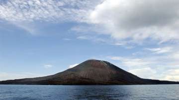 Indonesia’s Anak Krakatau volcano shoots ash, lava