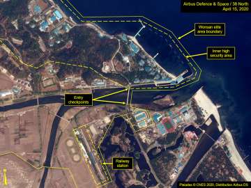 Amid speculations surrounding Kim Jong-Un's health, satellite imagery spots his train