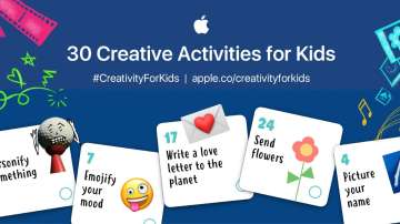 apple, apple education, apple education launches new creative activities, activities for kids, coron