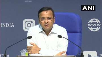 Luv Agarwal, the joint secretary at the health ministry, at his daily press briefing