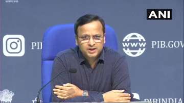 Luv Agarwal, the joint secretary at the Union Health Ministry, at the daily press briefing on Wednesday