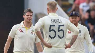 Steve Smith and Ben Stokes during last Ashes