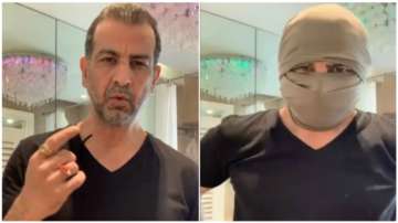 No mask? 'Tension nahi leneka', says Ronit Roy as he makes one from a T-shirt. Watch viral video