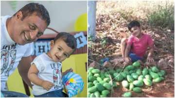 Prakash Raj shares adorable pic of son Vedhanth selling mangoes at their farm, check out viral pic