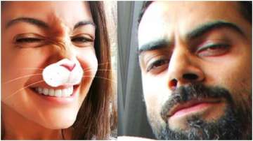 Anushka Sharma turns into cute bunny while husband Virat Kohli tries mirror filter, see latest pictu