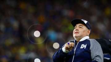 Argentine football legend Diego Maradona