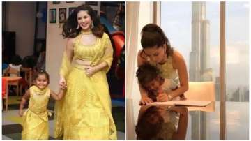 Sunny Leone spends quality time with her pretty little daughter Nisha, see adorQable video