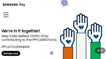 coronavirus, covid, covid-19, samsung, samsung pay, pm modi, pm cares fund, donate, donations, how t