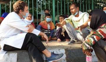 Rahul Gandhi interacts with home-bound migrant workers amid lockdown
