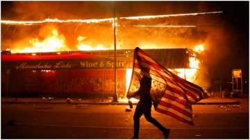 Minneapolis police station torched amid George Floyd protest