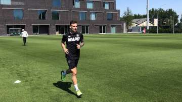 The official handle of Sassuolo uploaded the videos and photos of players exercising individually at their training base.