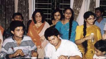 Sachin Tendulkar with Sourav Ganguly 