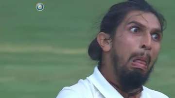 Ishant Sharma impersonating Steve Smith