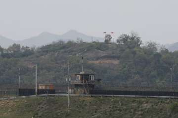 North and South Korean troops exchange fire along border