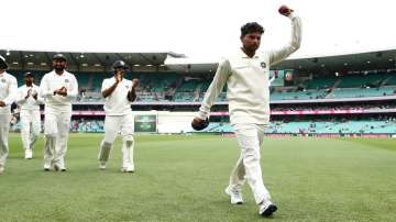 Kuldeep Yadav after his fi-fer in Sydney Test during 2018/19 Test series in Australia