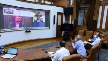 Union External Affairs Minister Dr S Jaishankar discussing the contours of India's evacuation exercise earlier in the day