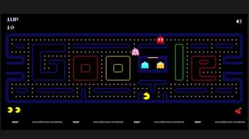 Stay and Play at Home with Popular Past Google Doodles: PAC-MAN (2010)  Doodle - Google Doodles