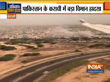 PIA Plane Crash: Watch dramatic footage of crashsite recorded from second plane landing moments afte