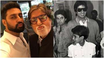 When Abhishek Bachchan shared the stage with dad Amitabh Bachchan in 1981, watch throwback video