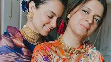 Kangana Ranaut dons sister Rangoli Chandel's old saree for house warming puja