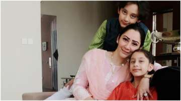 Sanjay Dutt's wife Manyata celebrates Eid with kids Shahraan and Iqra in Dubai, see pics