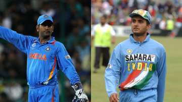 MS Dhoni and Sourav Ganguly