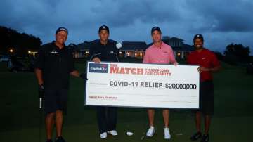 Fight against COVID-19: Tiger Woods and Phil Mickelson take part in charity match, raise USD 20 mill
