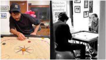 Anil Kapoor shares fun moments with wife over a game of carrom, shares pics