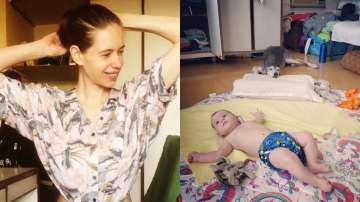 Actress Kalki Koechlin 'floors' all with her picture of daughter Sappho and pet