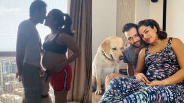 KumKum Bhagya fame Shikha Singh's pregnancy photos with husband and dog are unmissable