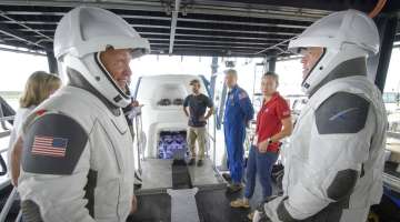 ASA astronauts Doug Hurley, left, and Bob Behnken space news science news