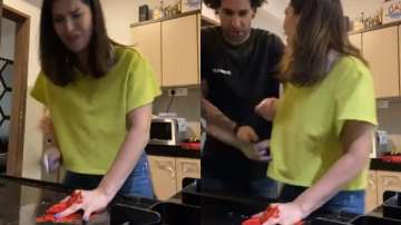  Sunny Leone pranks husband Daniel Weber with chopped finger, fake blood. Watch what happened next