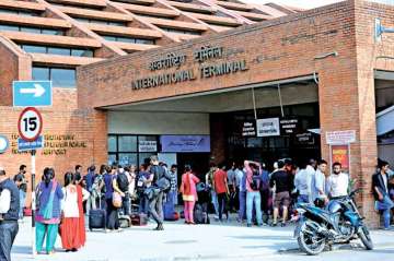 Nepal airport under renovation amid coronavirus lockdown